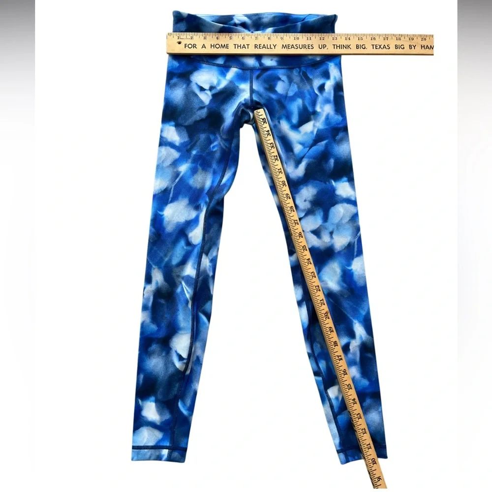 Lululemon Wunder Under Low-Rise 28” Leggings Blue Blush‎ Blossom Size 6